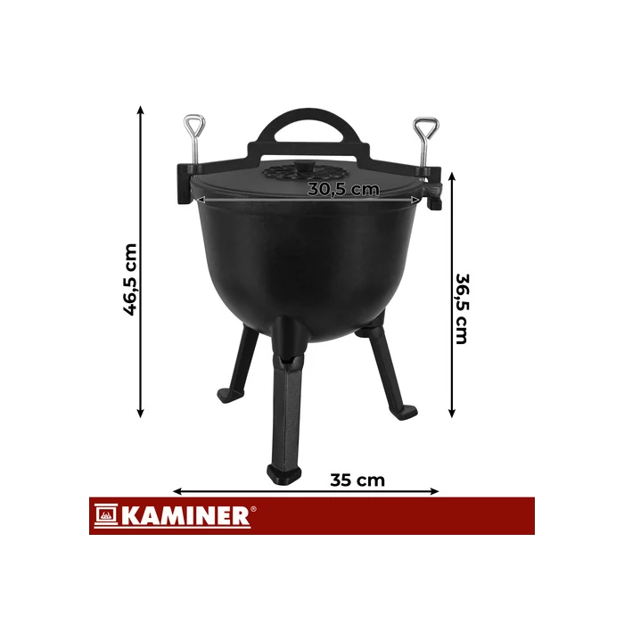 Zománcozott öntöttvas bogrács 10L