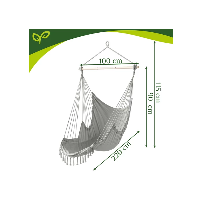 Gardlov függőszék 210cm szürke