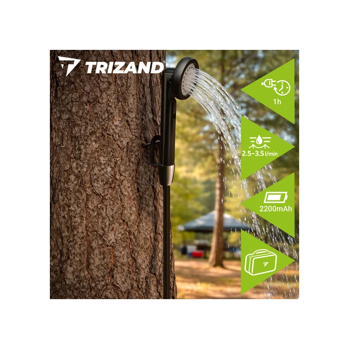 Akkumulátoros kemping zuhany 2200mAh