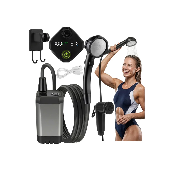 Akkumulátoros kemping zuhany 6000mAh