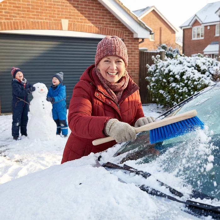 Mosókefe / hókefe, fa nyél, 475 x 45 mm