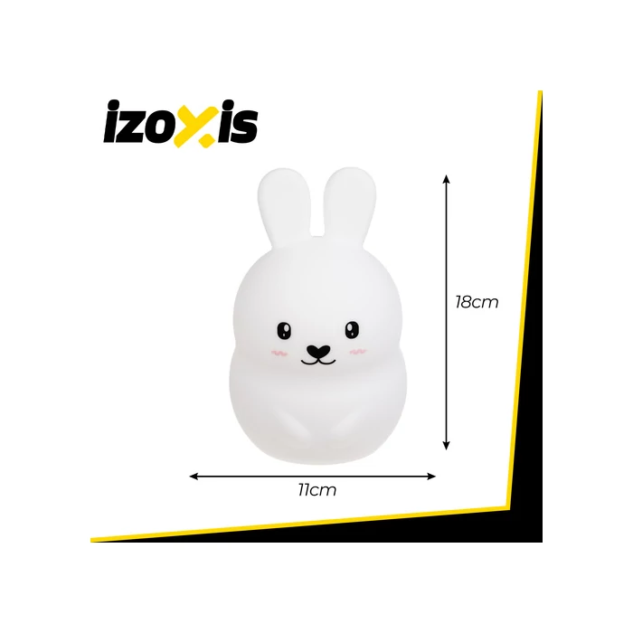 RGB éjjeli lámpa távirányítóval - nyúl