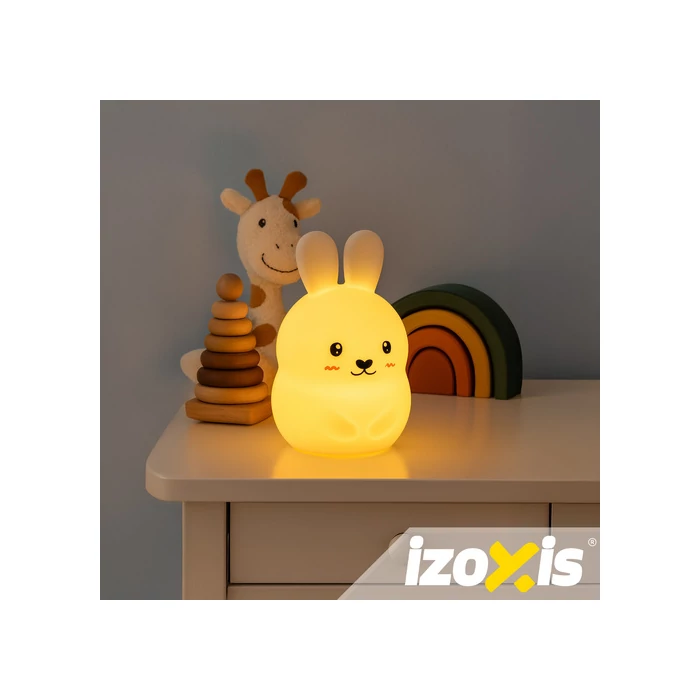 RGB éjjeli lámpa távirányítóval - nyúl