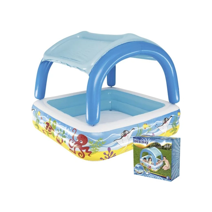 BESTWAY 52192 Gyermek felfújható medence árnyékoló tetővel