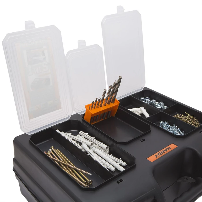 2 az 1-ben műanyag fúró + alkatrész tároló táska (15.7'' - 400 x 300 x 155 mm)