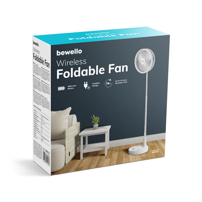 Összecsukható ventilátor (akkumulátoros, teleszkópos, 4800 mAh)