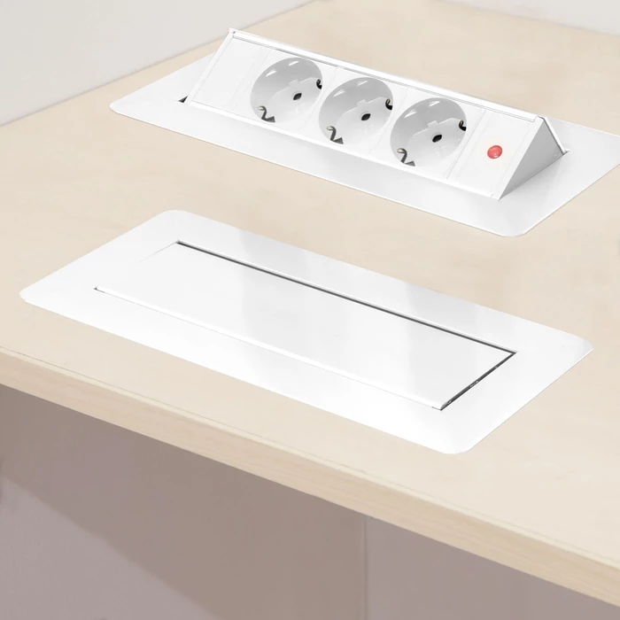 Rejtett elosztó - 3-as - Felnyíló kivitel - fehér