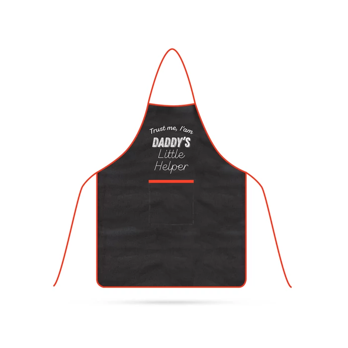 Grill kötény - gyerek méret - 44 x 60 cm - fekete