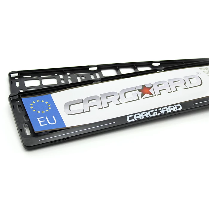 Rendszámtábla keret, műanyag, 2 db / csomag