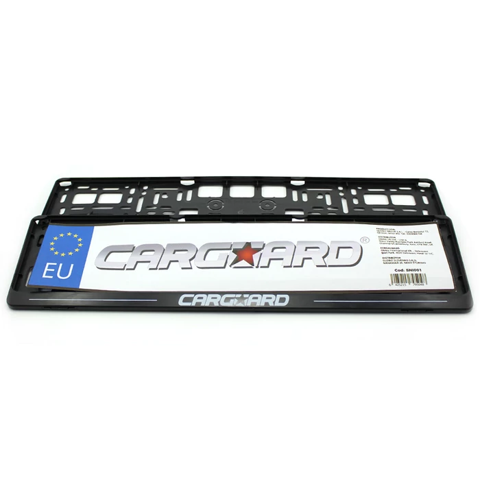 Rendszámtábla keret, műanyag, 2 db / csomag