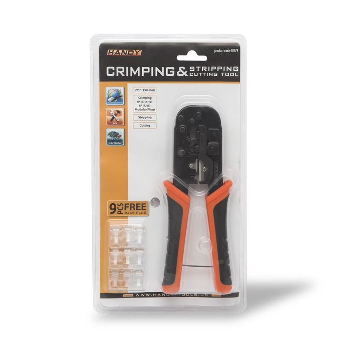 Krimpelő-, blankoló- és vágó fogó moduláris csatlakozókhoz - 6P - 8P