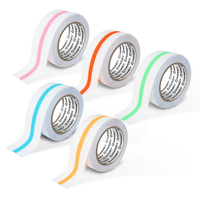 Csúszásmentes ragasztószalag (foszforeszkáló jelölőcsíkkal, 5 m x 50 mm, 1 darab)