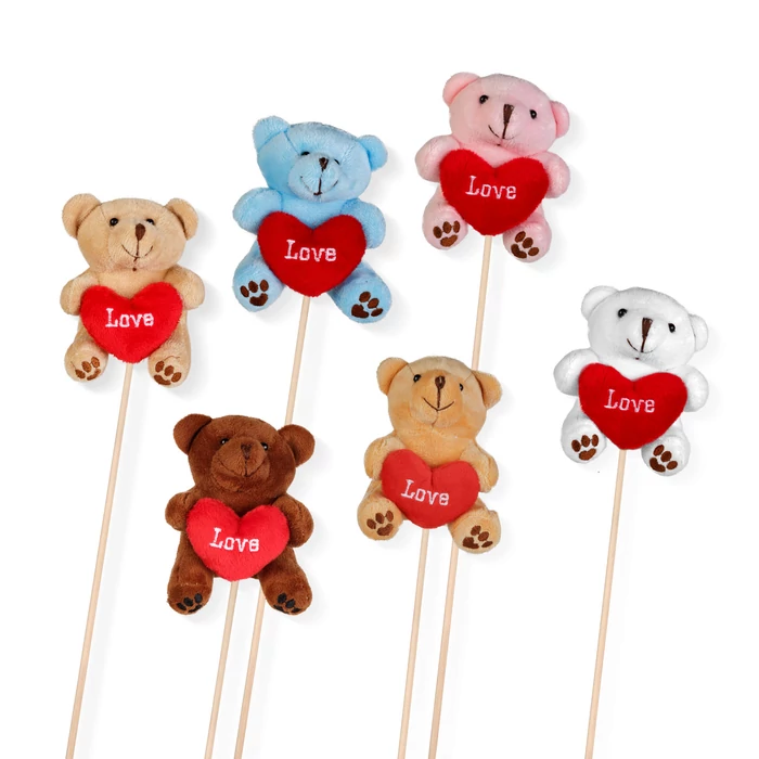 Leszúrható dekoráció (maci, 59 x 4 cm, 1 darab)