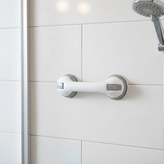 Fürdőszobai kapaszkodó (tapadókorongos, műanyag, fehér)