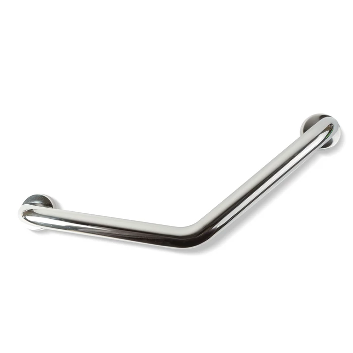 Fürdőszobai kapaszkodó (45°-ban hajlított, rozsdamentes acél, krómozott)