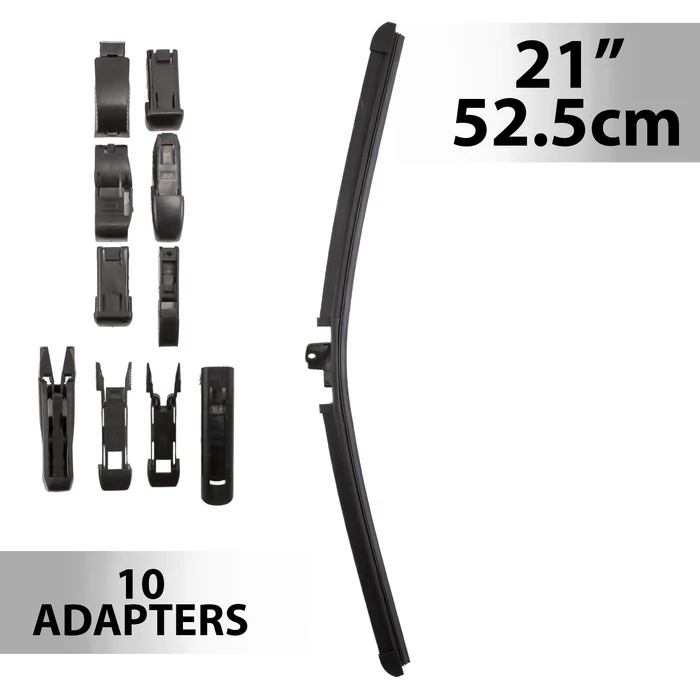 Ablaktörlő 21"/52,5 cm - 10 db adapterrel