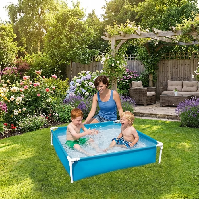 Merevfalú medence - négyzet alakú - 122 x 122 x 30,5 cm