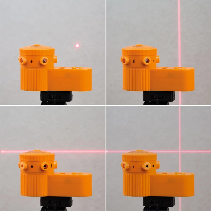 Lézeres mini szintező tripoddal - 105 x 50 x 60 mm - 3 x AG13