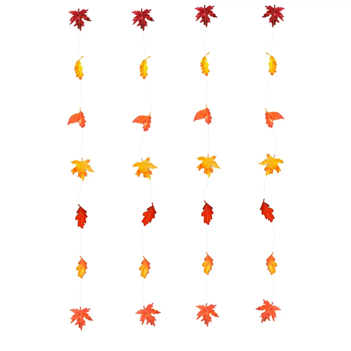 Őszi dekoráció - hulló falevelek - felakasztható - 2,1 m - 4 db / csomag
