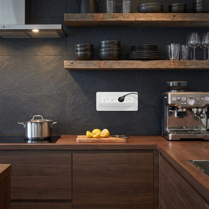 Rejtett elosztó - 4-es (Felnyíló kivitel, Fehér)