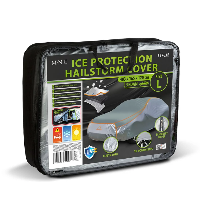 Jégeső elleni autótakaró ponyva - sedan - "L" méret - 480 x 150 x 120 cm
