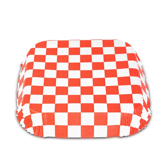 Air fryer sütőpapír (olaj nélküli sütőhöz, kockás, négyzet, 20 cm - 50 db / csomag)