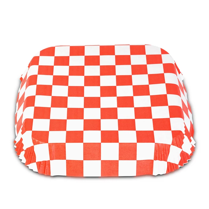 Air fryer sütőpapír (olaj nélküli sütőhöz, kockás, négyzet, 23 cm, 50 db / csomag)