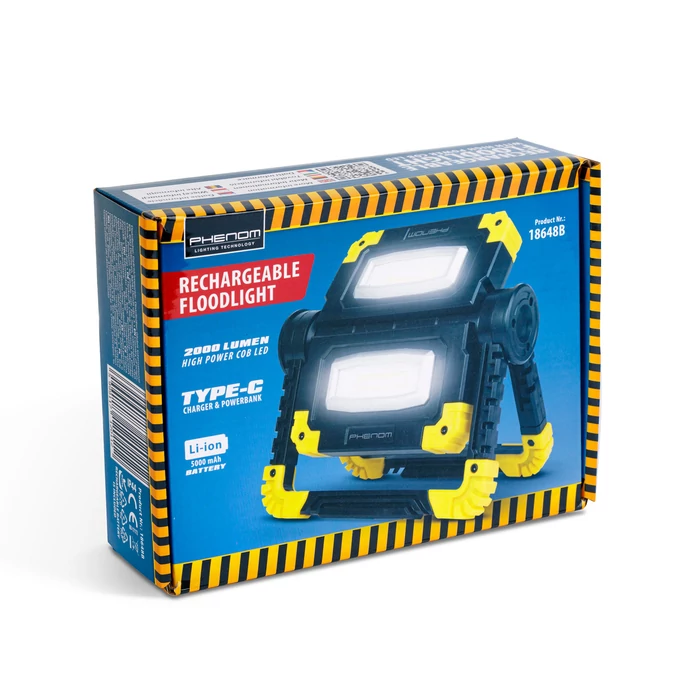 Multifunkciós reflektor - akkumulátoros - 2 x 1000 lumen LED