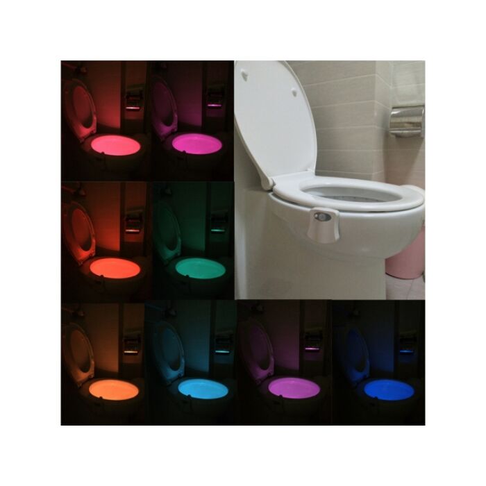 Mozgásérzékelős LED WC világítás