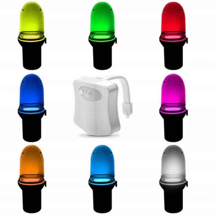 Mozgásérzékelős LED WC világítás