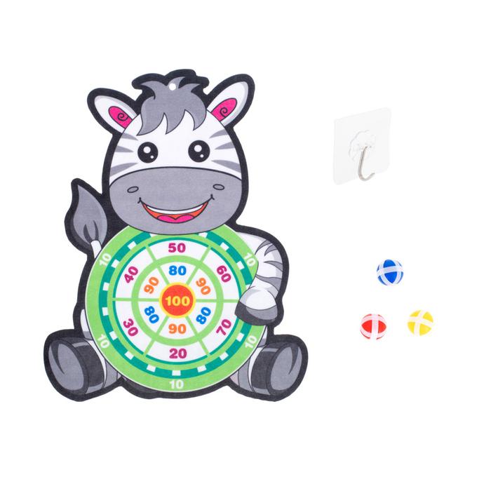 Tépőzáras darts tábla (zebra)
