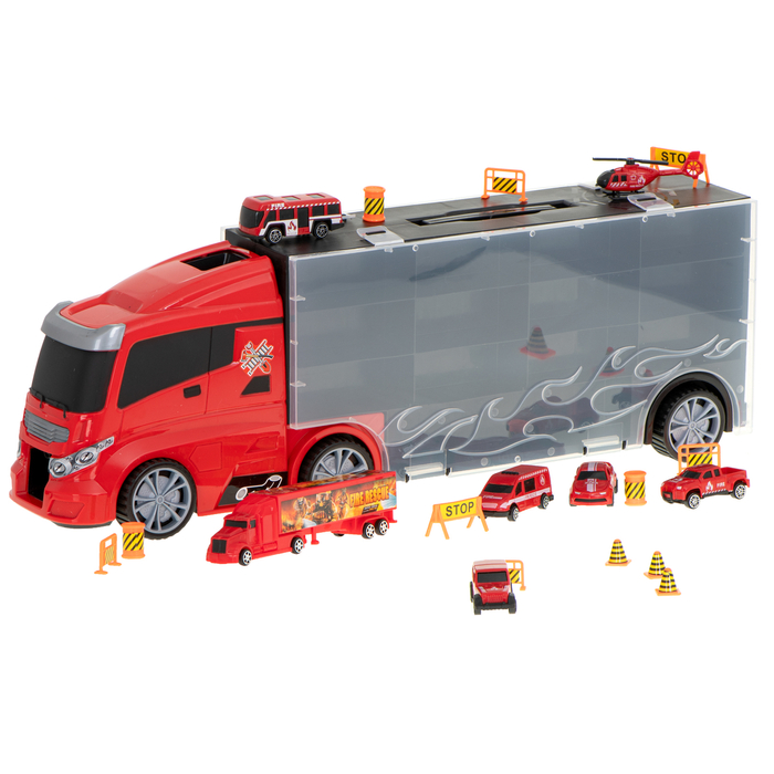 Járműszállító kamion (tűzoltó autók)