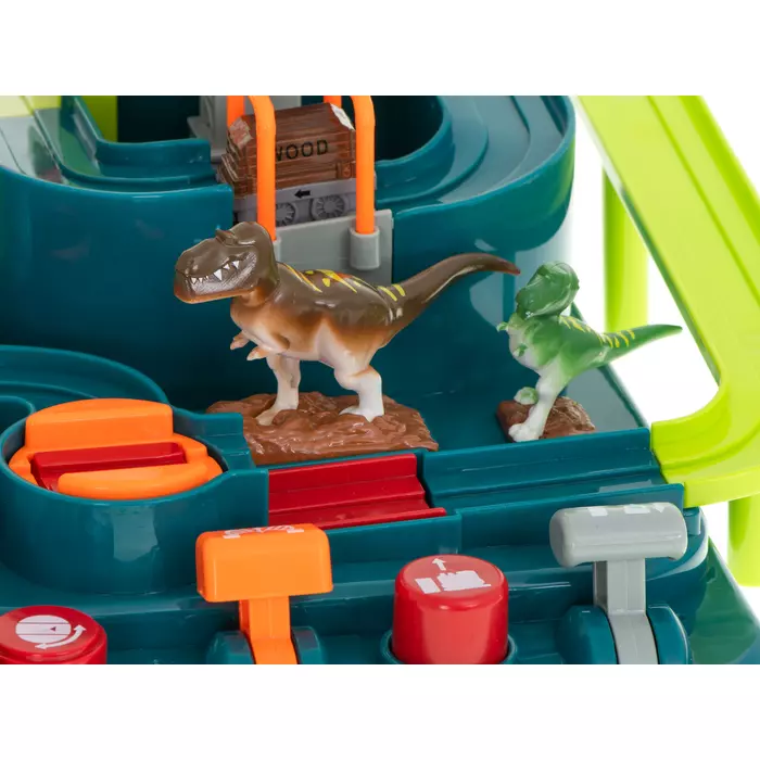 Interaktív akadálypálya autókkal és dinoszauruszokkal