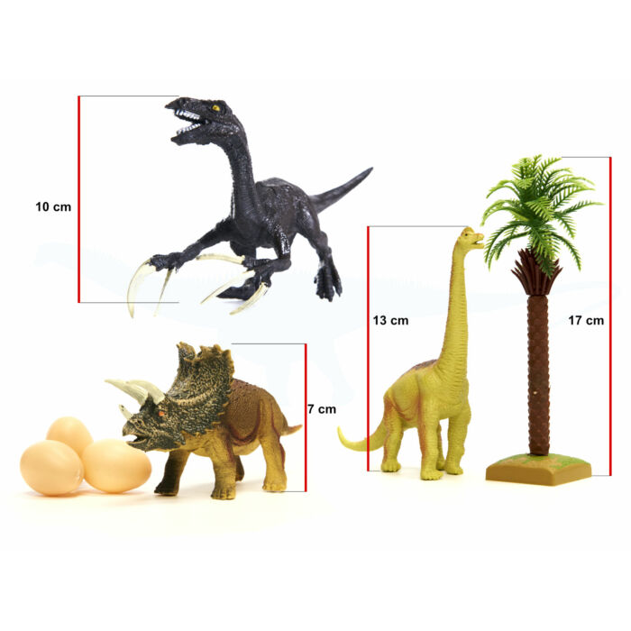 14 részes dinoszauruszos figura készlet 