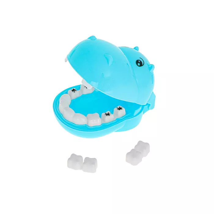 Víziló fogorvosi játék (kék)