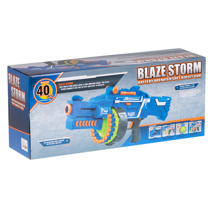 Blaze Storm forgótáras játékpuska, 40 tölténnyel
