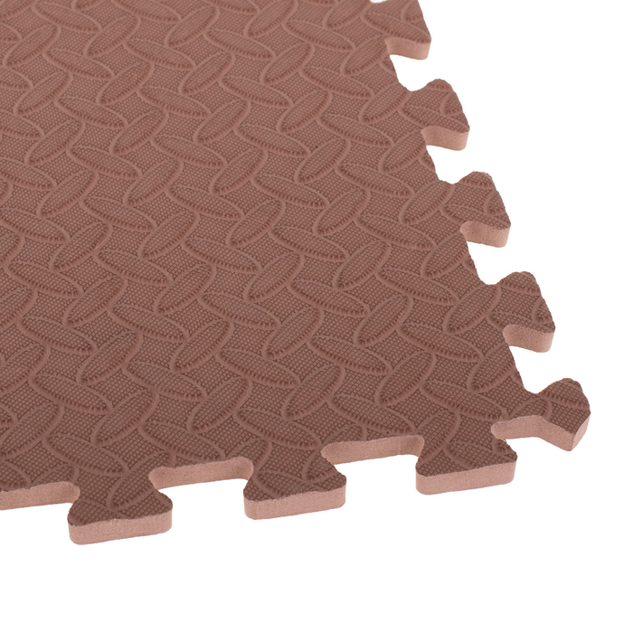 4db-os habszivacs szőnyeg gyerekeknek (60x60cm) barna