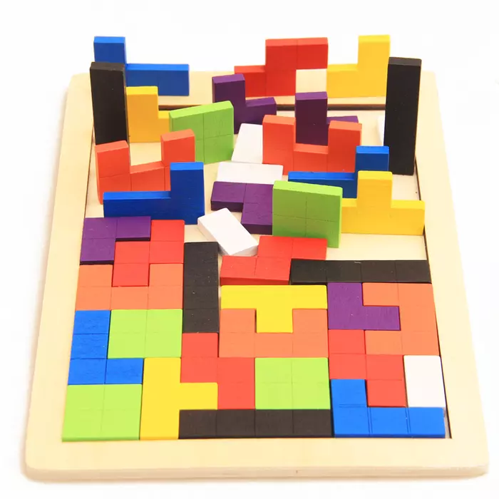 Fa tetris puzzle játék
