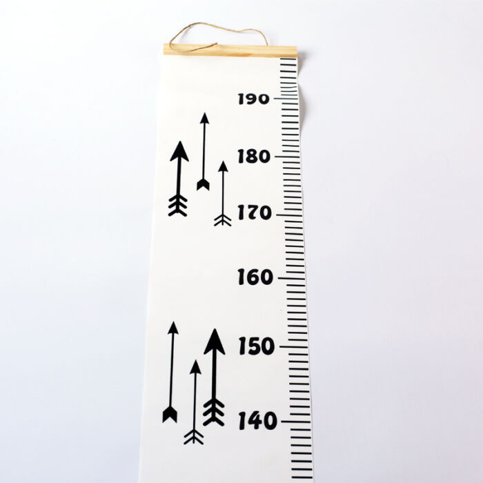  Függesztett magasságmérő vászon (200x20cm) - nyilak