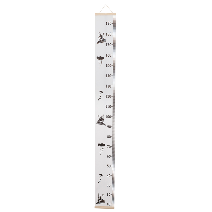 Függesztett magasságmérő vászon (200x20cm) - időjárás