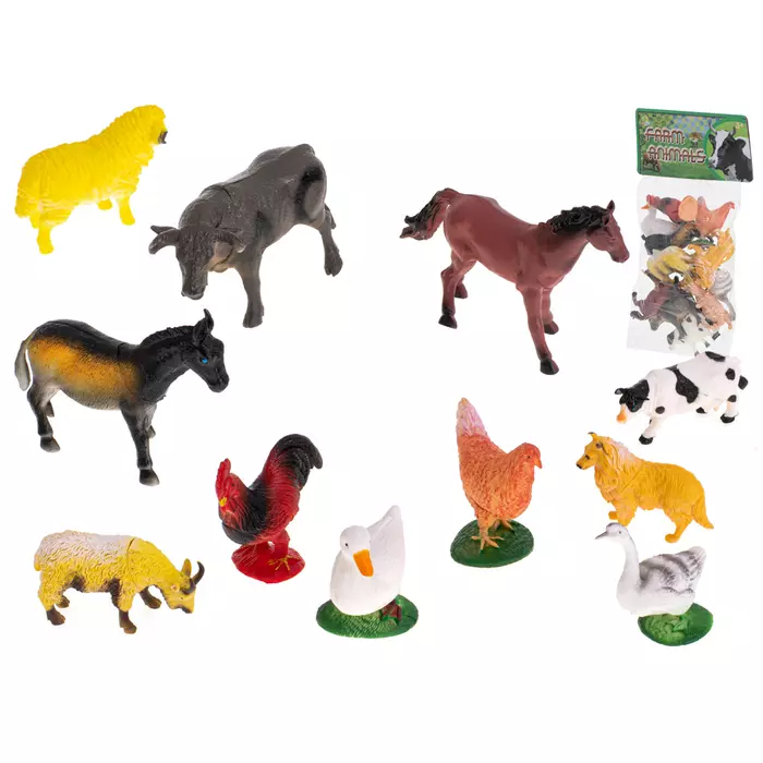 12 db-os állat figura készlet (farm)