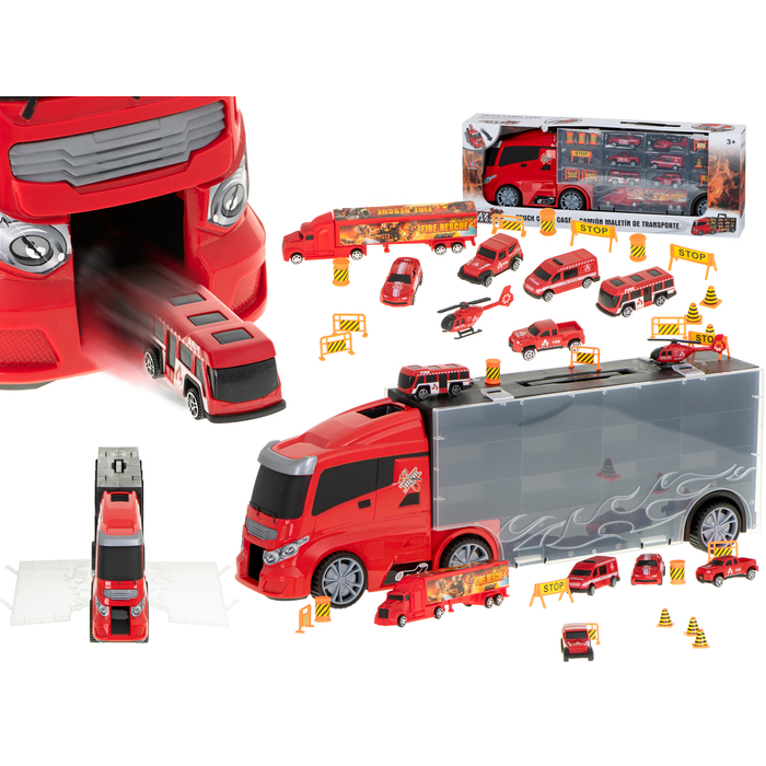 Járműszállító kamion (tűzoltó autók)