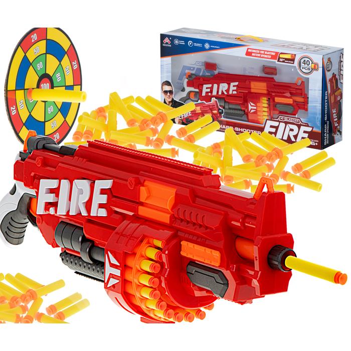 Fire Bumper játékfegyver 40 lőszerrel és céltáblával