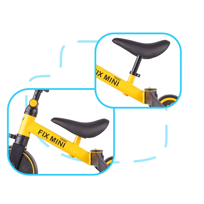 TRIKE FIX Mini tricikli (sárga)