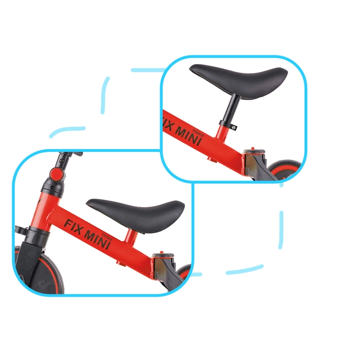 TRIKE FIX Mini tricikli (piros)