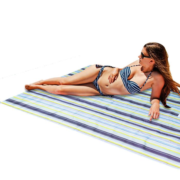 Strand szőnyeg piknik takaró 200x200cm - kék
