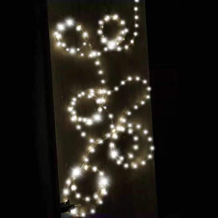 LED fényfüzér 10m 100LED - hideg fehér
