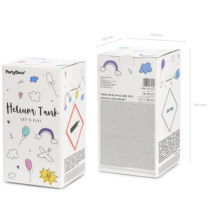 Hélium palack 30 lufihoz - rózsaszín