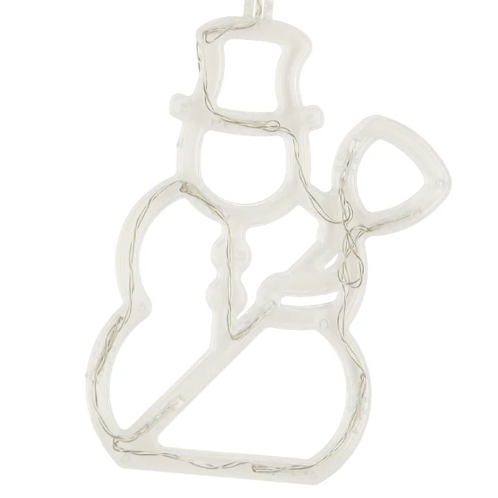 LED függőlámpa karácsonyi dekoráció 49cm 10 LED-ek - hóember 