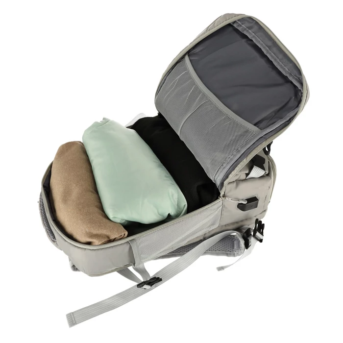 Vízálló repülős utazó hátizsák USB kábellel – Szürke 